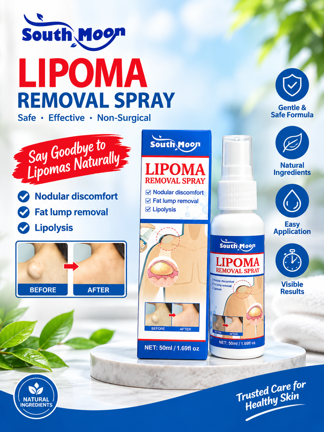 South Moon Lipoma Removal Spray Poster
